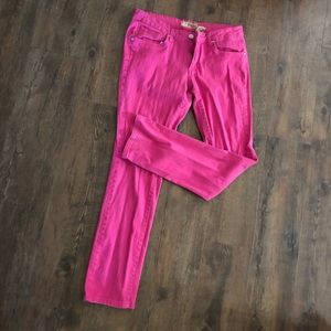 Hot pink jeans. Super cute, excellent condition!